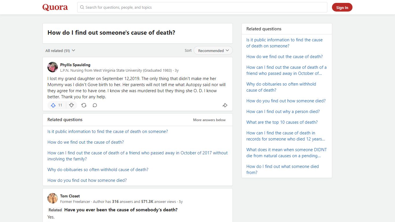 How to find out someone's cause of death - Quora